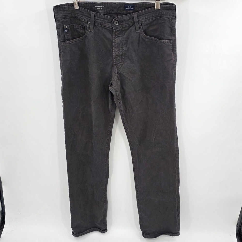 AG Adriano Goldschmied The Graduate Tailored Leg Pants Grey 34x32